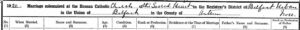 1920 Marriage Register Header